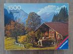 Oude Ravensburger puzzel 1500 stukjes, Ophalen of Verzenden, 500 t/m 1500 stukjes, Gebruikt, Legpuzzel