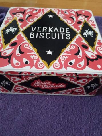 Leuk Verkade biscuits blik vintage beschikbaar voor biedingen