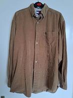 Tommy Hilfiger corduroy overhemd blouse, ZGAN, bruin, maat M, Bruin, Tommy Hilfiger, Zo goed als nieuw, Halswijdte 39/40 (M)