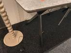 Grijze betonlook tafel 190x90 met vlinderpoten, Ophalen, Overige materialen, Gebruikt, 50 tot 100 cm