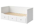 IKEA bed, uitschuifbaar met lades, Ophalen, Verstelbaar, Wit, Tweepersoons