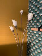 Art deco lamp met glazen kapjes, Huis en Inrichting, Lampen | Vloerlampen, Ophalen, Gebruikt, 200 cm of meer, Glas
