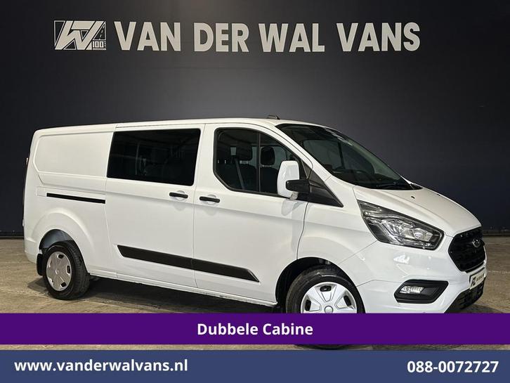 Ford Transit Custom 2.0 TDCI 131pk L2H1 Dubbele Cabine Euro6, Auto's, Bestelauto's, Bedrijf, Te koop, ABS, Airconditioning, Alarm