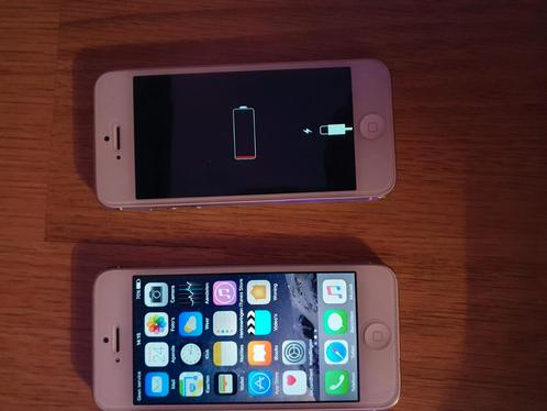 2x iphone 5, Telecommunicatie, Mobiele telefoons | Apple iPhone, iPhone 5, Zilver, Ophalen of Verzenden