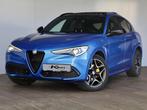 Alfa Romeo Stelvio 2.0 T AWD Veloce | Panoramadak | keyless, Auto's, Automaat, 4 cilinders, Blauw, Leder