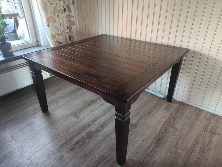 tafel / houten tafel / wooden table / dining room table, Huis en Inrichting, Tafels | Eettafels, Gebruikt, 100 tot 150 cm, 100 tot 150 cm