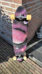 Longboard, Glow in the dark, planeten longtail, geverfd., Ophalen, Zo goed als nieuw, Skateboard, Longboard