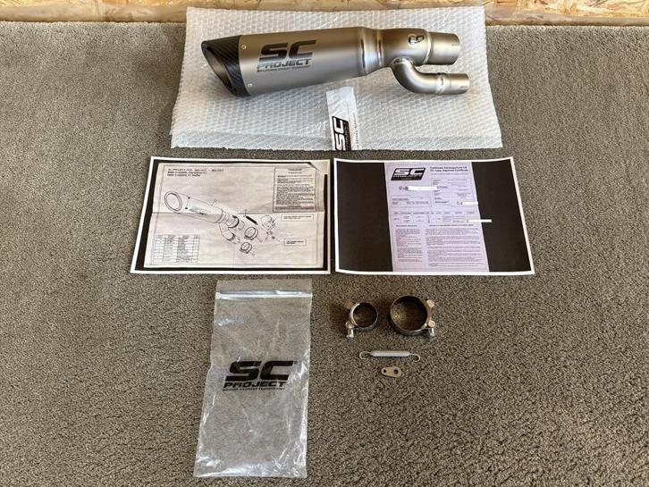 SC Project S1 titanium uitlaat demper BMW S1000RR 2017 2018, Motoren, Onderdelen | BMW, Gebruikt, Verzenden