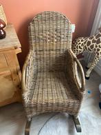Rotan schommelstoel babykamer kinderkamer, Kinderen en Baby's, Ophalen, Gebruikt, Stoel(en)