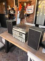 Philips Stereo Set - Vintage Platenspeler, Cassettedeck, Rad, Ophalen, Philips, Gebruikt, Cassettedeck