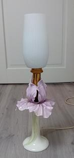 keramische iris tafellamp, Ophalen of Verzenden, Minder dan 50 cm