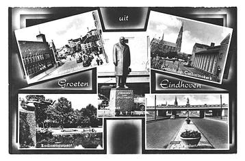 978504 Eindhoven 1956 Gelopen met postzegel beschikbaar voor biedingen
