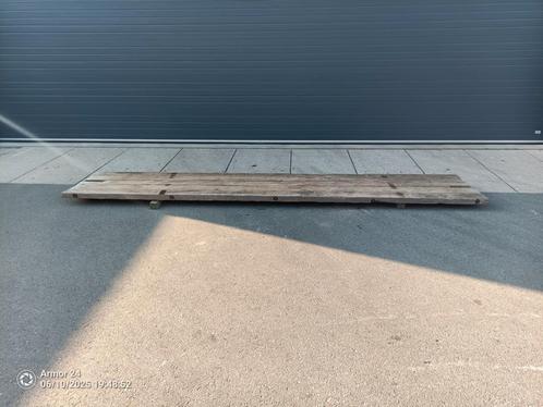 Draglineschotten, Houtenschotten 500x100x7 tafelblad, Doe-het-zelf en Verbouw, Hout en Planken, Gebruikt, Overige typen, 300 cm of meer