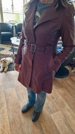 Mooie wijnroode leder jas XL, Kleding | Dames, Jassen | Winter, Maat 46/48 (XL) of groter, Ophalen of Verzenden, Zo goed als nieuw