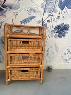 Rieten/ rotan kastje, Ophalen, Overige materialen, Minder dan 50 cm, Gebruikt