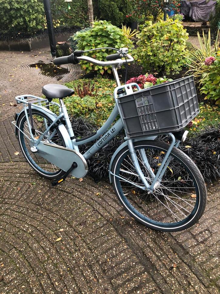 Cortina u4 24 inch lichtblauw metallic, Fietsen en Brommers, Fietsen | Meisjes, Zo goed als nieuw, 24 inch, Versnellingen, Ophalen