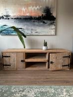 Stoer houten TV-meubel – 180 cm breed, Ophalen, 150 tot 200 cm, Zo goed als nieuw, Minder dan 100 cm