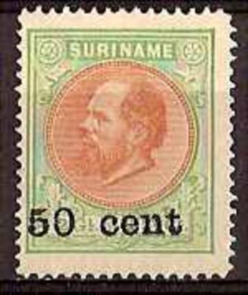 Suriname NVPH nr 40 ongebruikt Hulpuitgifte 1900 beschikbaar voor biedingen