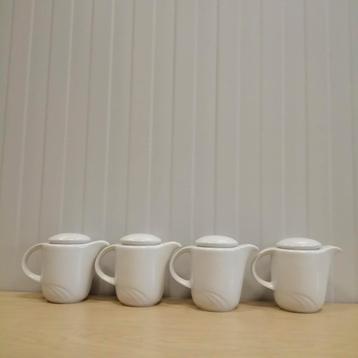4x Schönwald Germany Koffiekan/Melkkan/Theekan (Porselein) beschikbaar voor biedingen