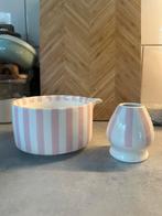 Porseleinen Pink Matcha bowl set NEW, Nieuw, Ophalen of Verzenden, Kom(men), Overige stijlen