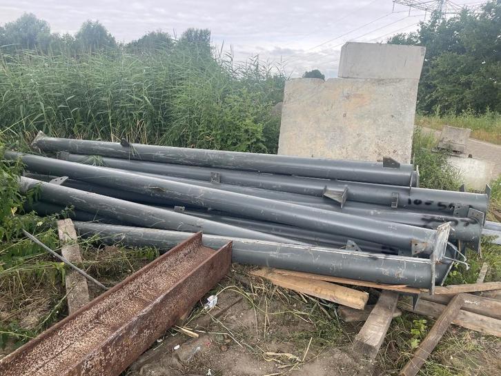 Partij! Stalen buizen 219.1 x 8mm, Doe-het-zelf en Verbouw, Metalen, Gebruikt, IJzer, Ophalen