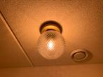 Plafondlamp - glas / goud, Huis en Inrichting, Lampen | Plafondlampen, Ophalen, Zo goed als nieuw, Glas