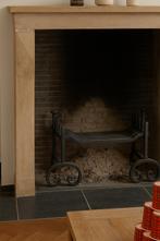 Gietijzeren Vuurrooster - Authentiek, Ophalen of Verzenden, Gebruikt, Houthaard