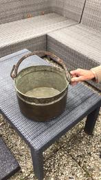 Antieke appelketel van oud koper., Ophalen, Koper