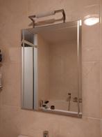 badkamerspiegel met lamp, Huis en Inrichting, Badkamer | Badkamermeubels, Minder dan 25 cm, Minder dan 100 cm, Overige typen, Gebruikt