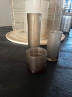 Bombyxx vaasjes en waxinelichtje medina, Huis en Inrichting, Overige kleuren, Ophalen of Verzenden, Minder dan 50 cm, Glas
