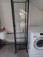 Glazen vitrine kast, Ophalen, 50 tot 100 cm, Zo goed als nieuw, 150 tot 200 cm