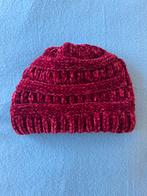 Chenille bordeaux bean hat beanie one size new, Ophalen of Verzenden, Nieuw, Muts