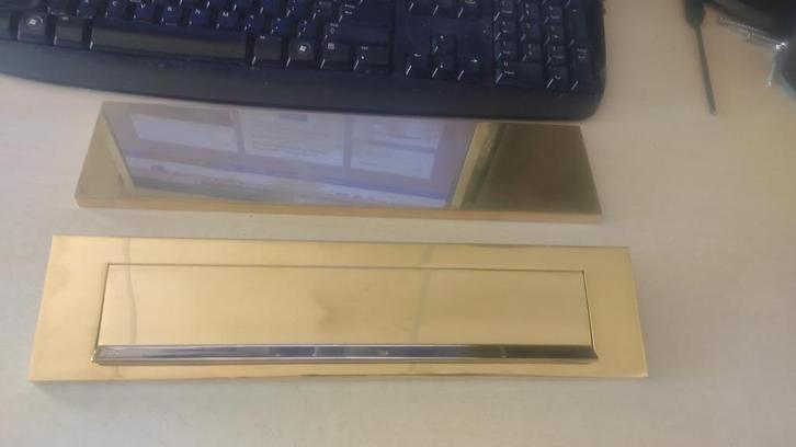 Mi Satori brievenbus klep/plaat, Doe-het-zelf en Verbouw, Hang- en Sluitwerk, Nieuw, Koper of Messing, Ophalen of Verzenden