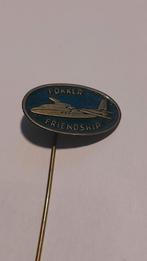 Fokker Friendship Speldje groen, Ophalen of Verzenden, Gebruikt, Transport, Speldje of Pin