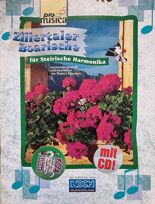 Zillertale Boarische + Cd. Steirische Harmonica. Nieuwstaat., Muziek en Instrumenten, Bladmuziek, Zo goed als nieuw, Thema, Populair