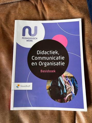 Didactiek, Communicatie en Organisatie - Basisboek beschikbaar voor biedingen