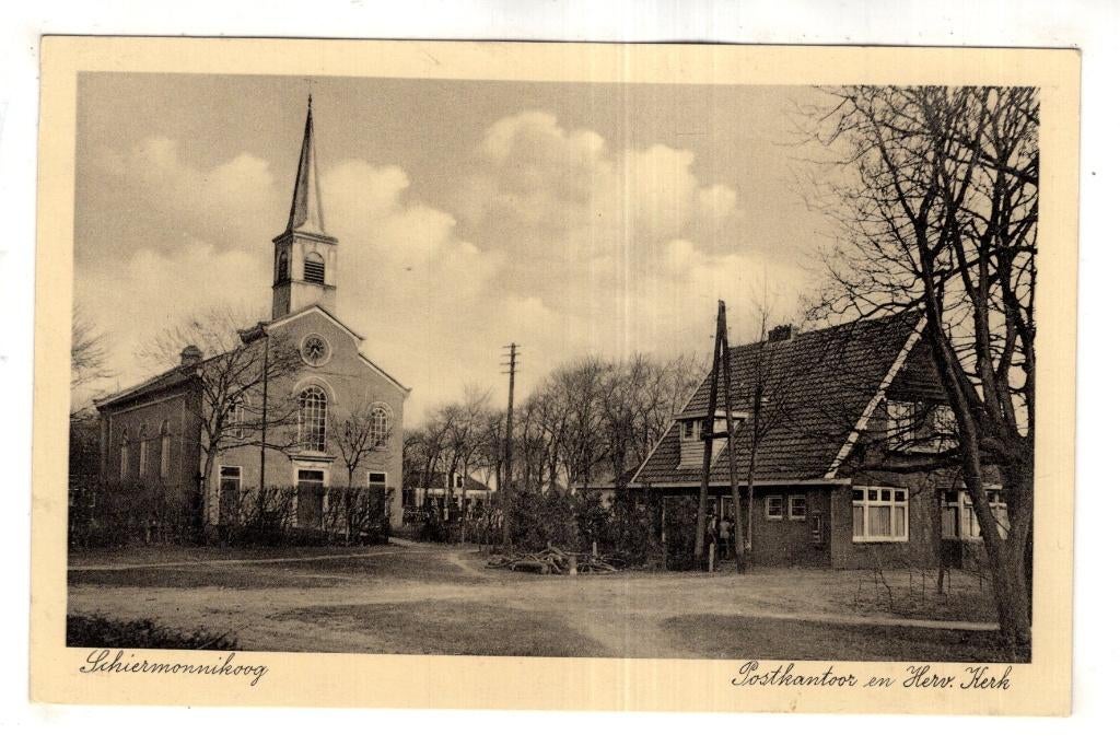 Schiemonnikoog  Postkantoor, Verzenden, 1920 tot 1940, Ongelopen, Waddeneilanden