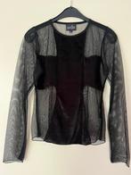 Gothic shirt lange mouw zwart transparant met kruis Sinister, Zwart, Maat 46/48 (XL) of groter, Ophalen of Verzenden, Gedragen