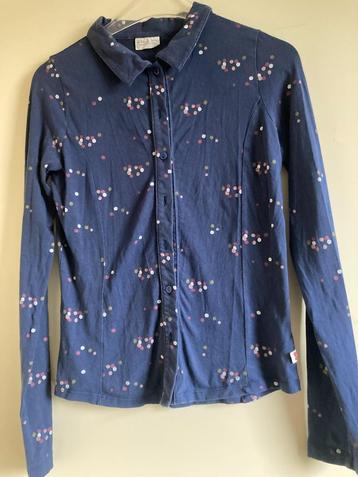 froy en dind blouse maat S donkerblauw met stippen beschikbaar voor biedingen