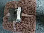 Unique plaid teddy taupe, Huis en Inrichting, Ophalen of Verzenden, Zo goed als nieuw