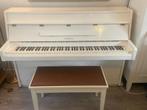 Yamaha piano C 104 wit messing, Ophalen, Gebruikt, Wit, Piano