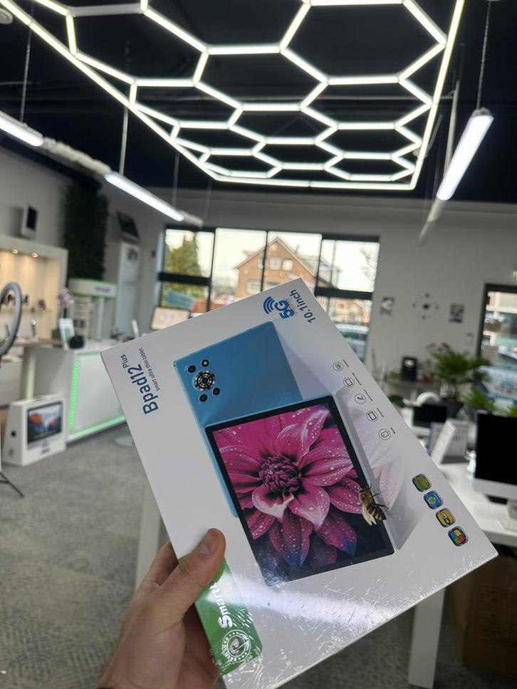 Tablet Android | Blouw | Nieuw, Computers en Software, Tablet-hoezen, Zo goed als nieuw, Bescherming voor- en achterkant, Ophalen of Verzenden