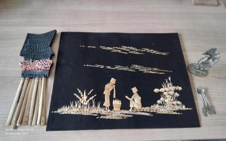 Indische Kalender,Lepeltjes & Wayang Pop, Antiek.&kunstwerk, Antiek en Kunst, Antiek | Overige Antiek, Ophalen of Verzenden