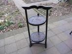 Vintage CAKESTAND / Houten ETAGIÈRE ~ Inklapbaar 66 cm hoog, Ophalen of Verzenden