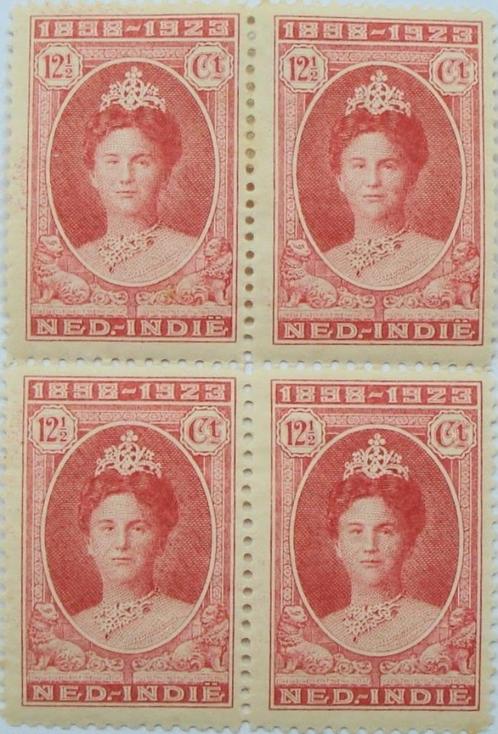 Nederlands-Indië 12,5 cent 1923 (blok, postfris), Postzegels en Munten, Postzegels | Azië, Postfris, Ophalen of Verzenden