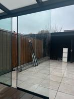 Glazen Schuifdeuren voor Overkapping/Serre 4stuks, Ophalen, Gevelraam of Ruit, Gebruikt, 160 cm of meer