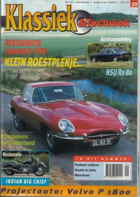 Klassiek & Techniek 29 2000 : Jaguar E Type S1 - NSU RO80, Boeken, Auto's | Folders en Tijdschriften, Gelezen, Algemeen, Ophalen of Verzenden