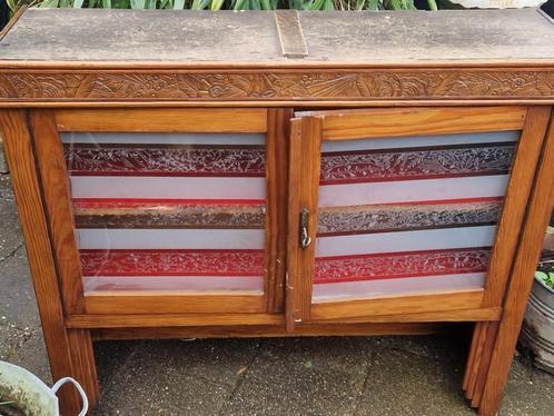 Bovendeel van antieke buffetkast (brocante), Huis en Inrichting, Kasten | Dressoirs, Gebruikt, 100 tot 150 cm, 25 tot 50 cm, Met deur(en)