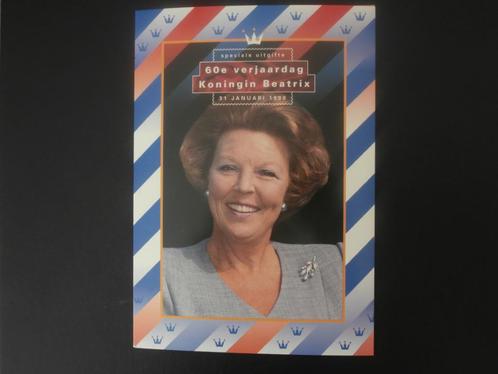 NL 1998; Spec. uitgave t.g.v. 60e verjaardag Koningin Beatri, Verzamelen, Koninklijk Huis en Royalty, Gebruikt, Kaart, Foto of Prent