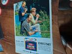Advertentie van Drum shag Douwe Egberts  vissen 1964, Verzamelen, Rookartikelen, Aanstekers en Luciferdoosjes, Ophalen of Verzenden